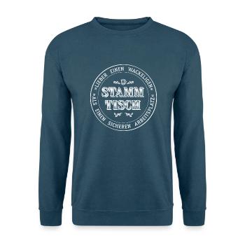 Wappen - Wackeliger Stammtisch - Unisex Pullover - Indigoblau - Vorne