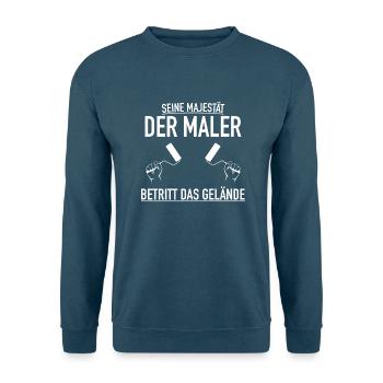 MALER MAJESTÄT - Unisex Pullover - Indigoblau - Vorne