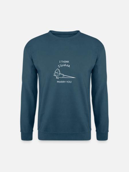 Origami Iguana Süß - Unisex Pullover - Indigoblau