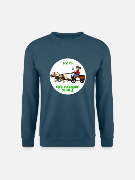Pferdammt schnell - Unisex Pullover - Indigoblau