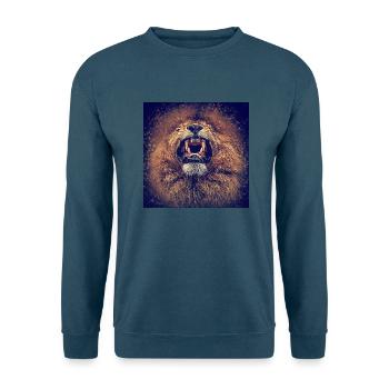 Löwe brüllt - Unisex Pullover - Indigoblau - Vorne
