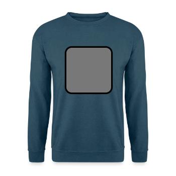 Quadrat grau gefüllt rund - Unisex Pullover - Indigoblau - Vorne