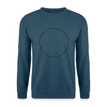kreis gestrichelt - Unisex Pullover - Indigoblau - Vorne