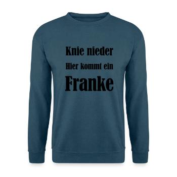 Franke - Unisex Pullover - Indigoblau - Vorne