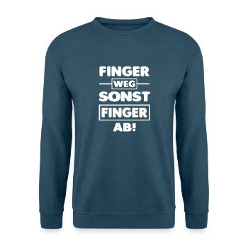 Finger ab! - Unisex Pullover - Indigoblau - Vorne