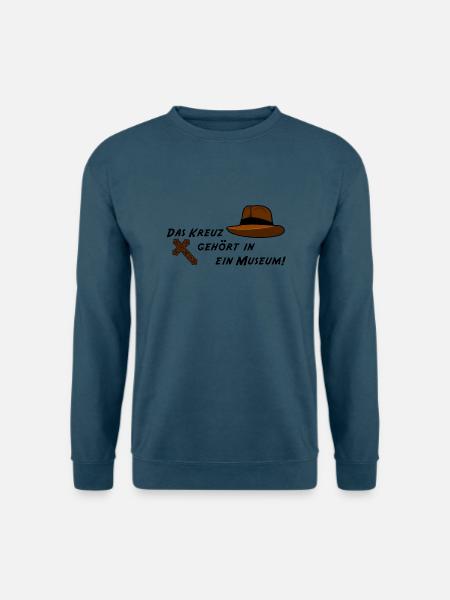 Kreuz - Unisex Pullover - Indigoblau