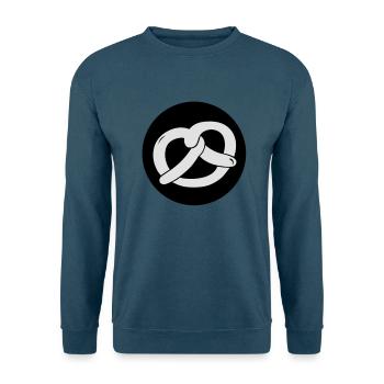 Brezel - Unisex Pullover - Indigoblau - Vorne