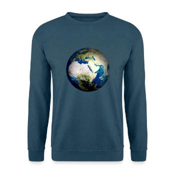 Weltkugel Erde - Unisex Pullover - Indigoblau - Vorne