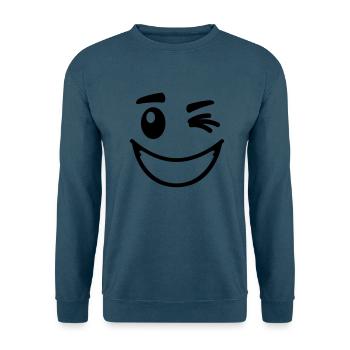 casual_smiley_1__f1 - Unisex Pullover - Indigoblau - Vorne