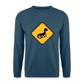 warnung achtung vorsicht hinweis schild silhouette - Unisex Pullover - Indigoblau - Vorne