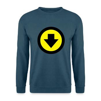 pfeil_unten - Unisex Pullover - Indigoblau - Vorne