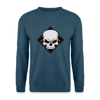 Evil Skull - Unisex Pullover - Indigoblau - Vorne