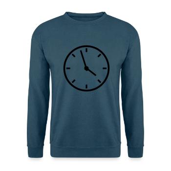 uhr_f1 - Unisex Pullover - Indigoblau - Vorne