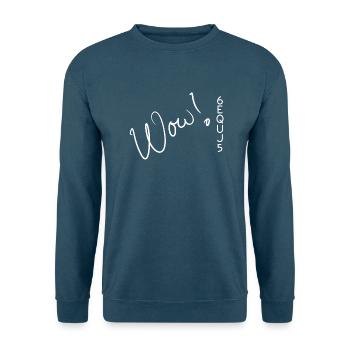 Wow! Signal - Unisex Pullover - Indigoblau - Vorne