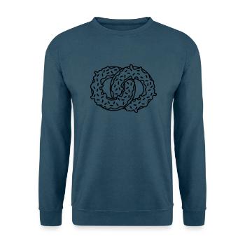 donut 2 ringe heiraten verlobt paar liebe essen hu - Unisex Pullover - Indigoblau - Vorne