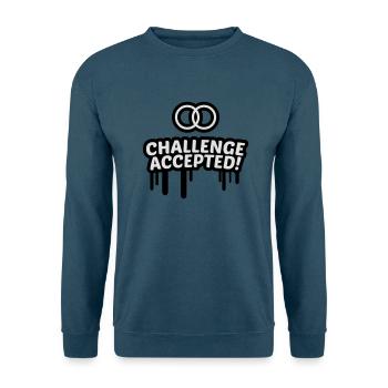 Hochzeit challenge accepted 2c - Unisex Pullover - Indigoblau - Vorne