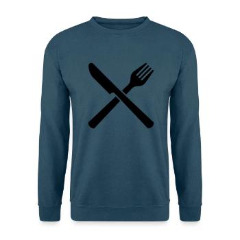 Besteck - Unisex Pullover - Indigoblau - Vorne