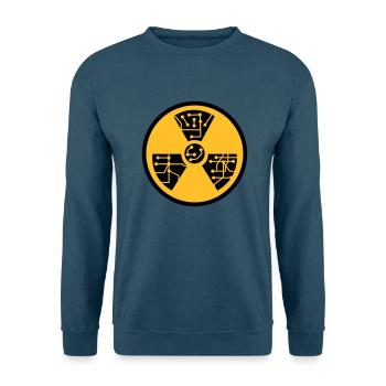 atomar atom symbol zeichen radioaktiv atombombe fa - Unisex Pullover - Indigoblau - Vorne