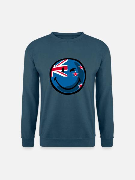 Smiley New Zealand - Unisex Pullover - Indigoblau
