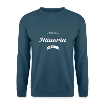Original Bäuerin - Unisex Pullover - Indigoblau - Vorne