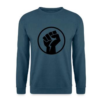 faust power fight - Unisex Pullover - Indigoblau - Vorne