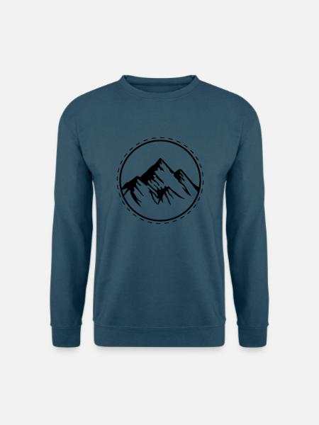 berge kreis - Unisex Pullover - Indigoblau