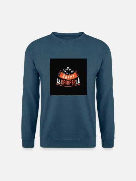 Happy Camper - Unisex Pullover - Indigoblau