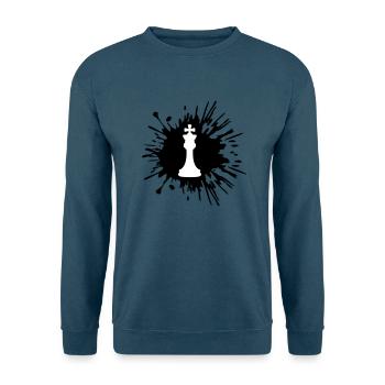 Farbe Klecks Schach - Unisex Pullover - Indigoblau - Vorne