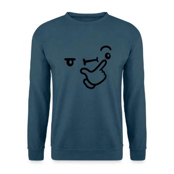 Icon Nachdenklicher Gesichtsausdruck - Unisex Pullover - Indigoblau - Vorne