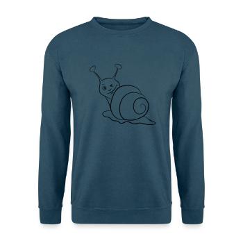 Schnecke lustig zwinkern - Unisex Pullover - Indigoblau - Vorne
