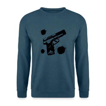Gun Politics - Unisex Pullover - Indigoblau - Vorne