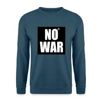 No war - Unisex Pullover - Indigoblau - Vorne