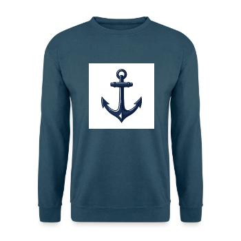 Anker setzen, Leinen los – Abenteuer auf hoher See - Unisex Pullover - Indigoblau - Vorne