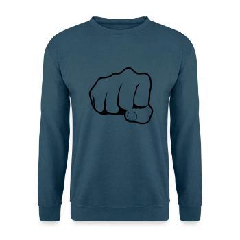 Fist - Unisex Pullover - Indigoblau - Vorne
