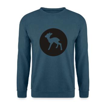 Reh (negativ) - Unisex Pullover - Indigoblau - Vorne