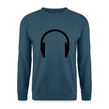Kopfhörer - Unisex Pullover - Indigoblau - Vorne