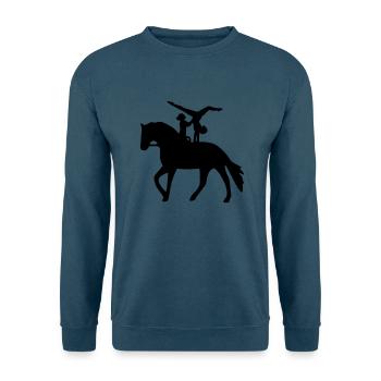 Doppelvoltigieren Handstand rückwärts - Unisex Pullover - Indigoblau - Vorne