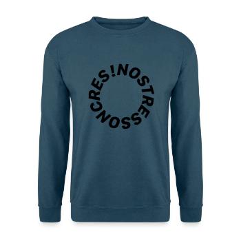 No Stress On Cres / round - Unisex Pullover - Indigoblau - Vorne