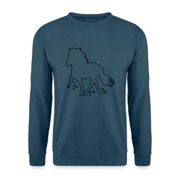 Tölter outline Stern - Unisex Pullover - Indigoblau - Vorne