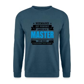 Funshirt Master - Unisex Pullover - Indigoblau - Vorne