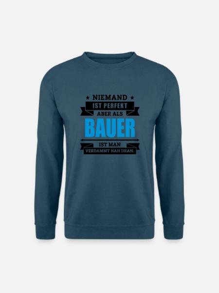 Funshirt Bauer - Unisex Pullover - Indigoblau