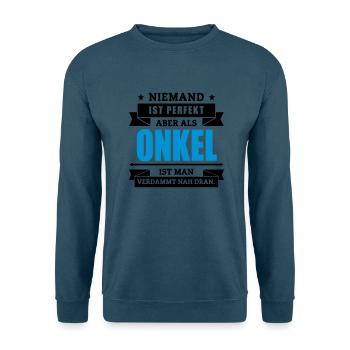 Funshirt Onkel - Unisex Pullover - Indigoblau - Vorne
