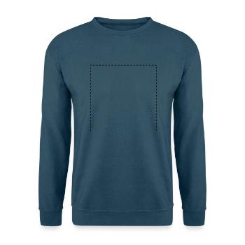 unten offen Quadrat gestr - Unisex Pullover - Indigoblau - Vorne
