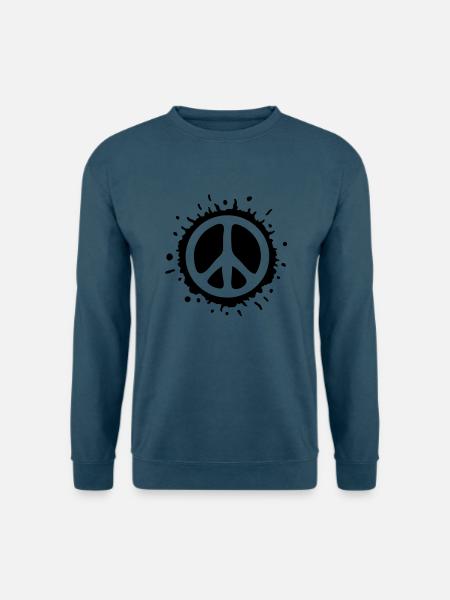 Peace (Splash) - Unisex Pullover - Indigoblau