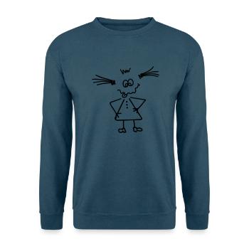 Freaky Power Girl - Unisex Pullover - Indigoblau - Vorne