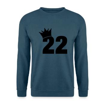 22_krone_f1 - Unisex Pullover - Indigoblau - Vorne