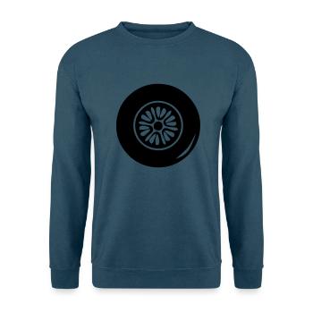 Reifen rad rad ruota rueda1 - Unisex Pullover - Indigoblau - Vorne