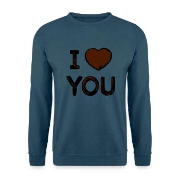 I love you - Unisex Pullover - Indigoblau - Vorne