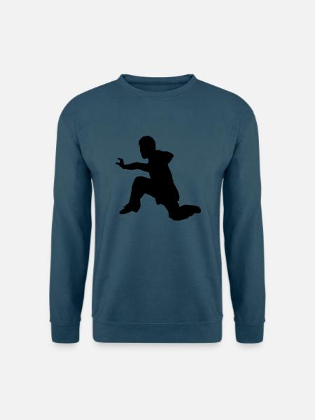 kung fu - Unisex Pullover - Indigoblau