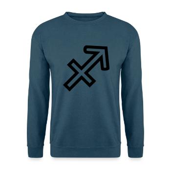 Schütze - Unisex Pullover - Indigoblau - Vorne